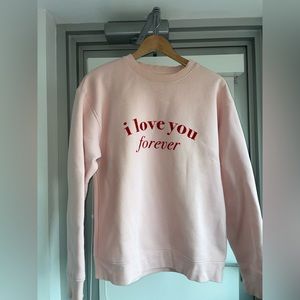 Brunette the Label pink crewneck